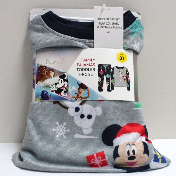 Toddler 2 Piece Size 3T Disney Pixar Pajama Set - Long Sleeve Shirt Top - Picture 1 of 7
